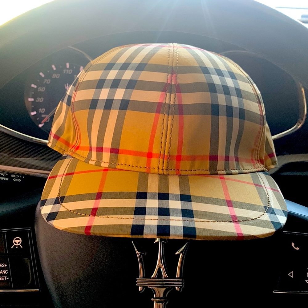 New Men Women Unisex Vintage Burberry Check Cap